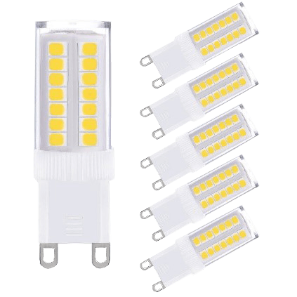 JandCase G9 LED Light Bulbs, 5W, 400LM, Daylight White