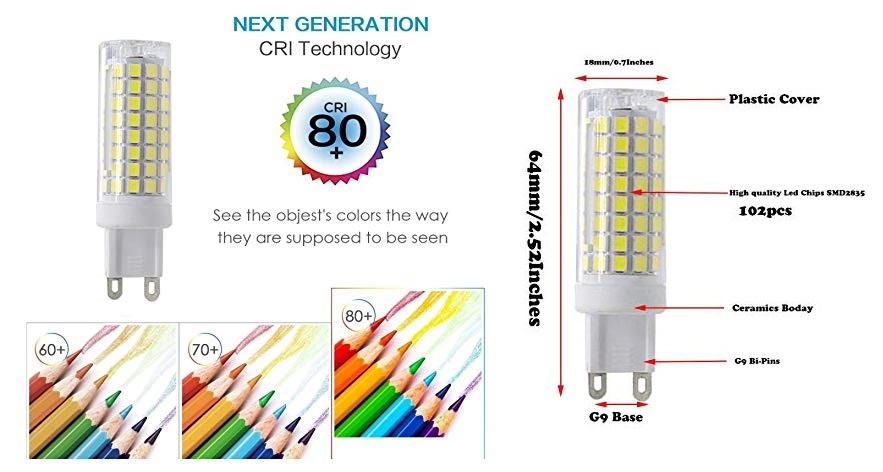 MD-Beleuchtung G9 LED-Birne 10W
